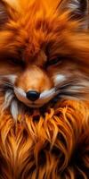 Close up of a Red Fox with Intense Gaze photo