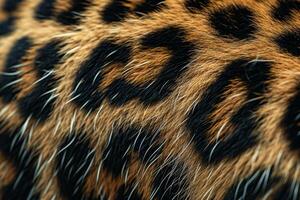 Close up Texture of Animal Fur with Distinctive Patterns photo