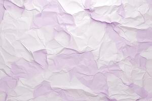 Crumpled purple paper texture background photo