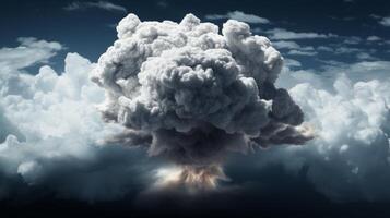 Majestic Cumulus Clouds with Explosive Formation photo