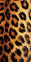 Close up Texture of Leopard Fur photo