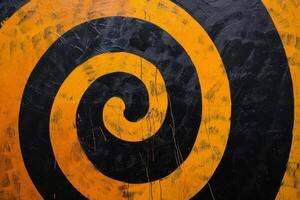 Abstract spiral pattern on textured background photo