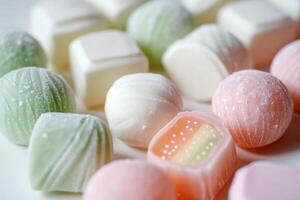 Assorted Colorful Candies Close up photo