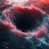 a large wave in the ocean photo