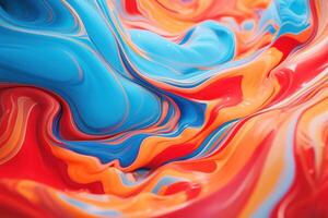 a close up of a colorful swirl photo
