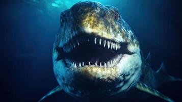 a shark with sharp teeth photo