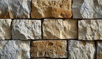 a close up of a stone wall photo