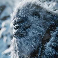 a gorilla with a beard photo