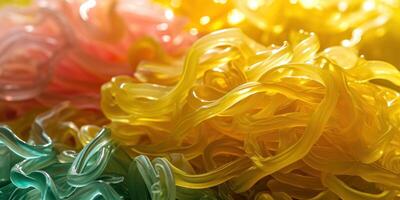 a close up of colorful objects photo