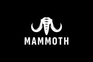mammoth logo icon illustration vector