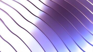 Abstract glossy wavy stripes. Design. Gradient moving striped background with metallic glow. video