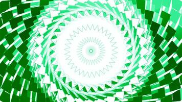 Abstract psychedelic tunnel of bright rotating tiles. Motion. Pulsating rings with corridor effect. video