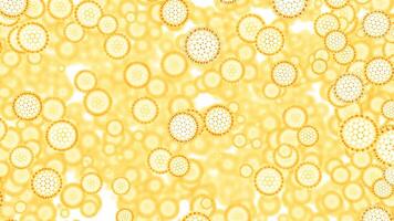 New simple form of life. Design. Visualization of the origins of life. video