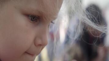 A Focused Child Engaged in a Creative Activity Significantly Enjoys the Experience. Action video