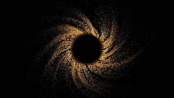 Cosmic Swirl An Artistic and Creative Representation of the Concept of a Black Hole. Design video