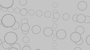 Abstract simple background with flowing bubbles. Design. Rows of moving circles silhouettes. video