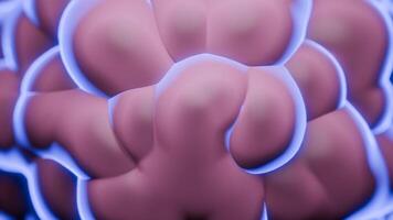 Underwater mushrooms or corals. Design. Close up of abstract visualization of marine life. video