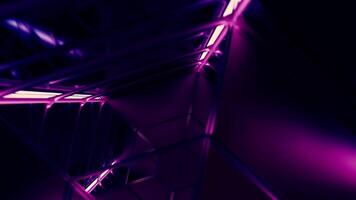 Flying in a spaceship tunnel, a sci-fi shuttle corridor. Design. Futuristic abstract technology. video