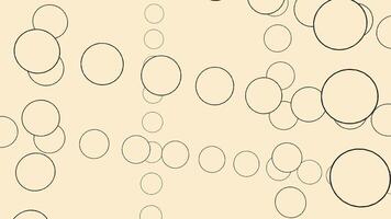 Abstract simple background with flowing bubbles. Design. Rows of moving circles silhouettes. video
