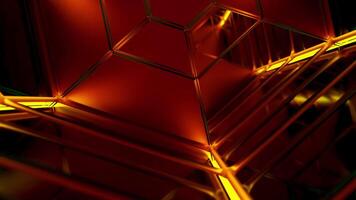 Flying in a spaceship tunnel, a sci-fi shuttle corridor. Design. Futuristic abstract technology. video