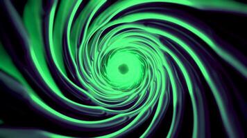 abstrato verde vórtice fiação fundo. Projeto. hipnótico rotativo colorida hélice. video