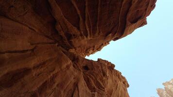 Experience a Stunning View of a Remarkable Natural Rock Formation Located in a Beautiful Canyon. Action video