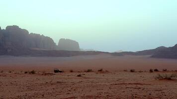 A Serene Desert Landscape during Dusk A beautiful blend of nature and tranquility. Action video