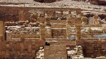 Explore the fascinating ancient ruins nestled within a breathtaking desert landscape. Action video