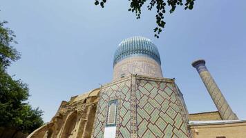 Exploring Historical Architecture Featuring Stunning and Intricate Mosaic Details and Designs. Action video