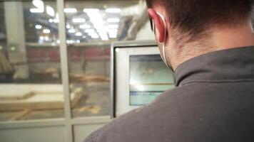 The Operator Monitoring Machine plays a crucial role in an Industrial Setting environment. Stock Clip video