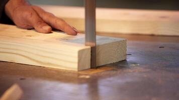 The Art of Woodworking Enhancing Precision and Crafting Masterpieces with Tools and Skills. Stock Clip video