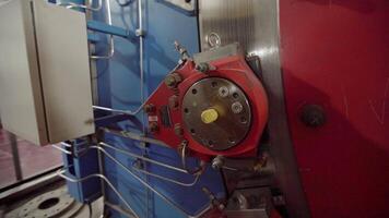 Observe the Industrial Machinery Component in Action as it works within the factory system. Stock Clip video