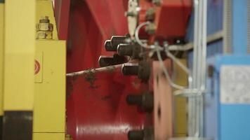 Industrial Machinery Components Functioning Effectively and in Full Operation at Work. Stock Clip video