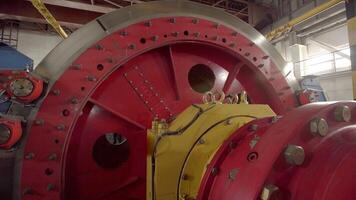 A Detailed Close Up View of an Industrial Machinery Component Used in Various Applications. Stock Clip video