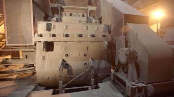 Managing Industrial Equipment Effectively in a Dusty Work Environment for Optimal Performance. Stock Clip video