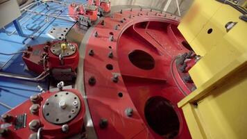 High Precision Machinery Components Used Within an Industrial Setting and Its Functions. Stock Clip video
