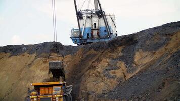Mining Operations conducted with Heavy Machinery effectively and efficiently taking place in Action. Stock Clip video