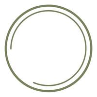 Continuous Line Circle Logo vector