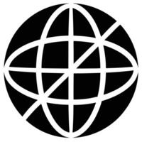 Modern Globe Typography vector