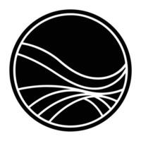 Geometric Line Circle Design vector