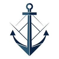 Anchor in Geometric Style vector