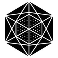 Abstract Tech Hexagon Design vector