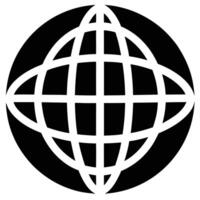 Modern Wireframe Globe vector