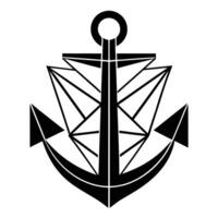 Stylish Anchor Design vector
