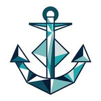 Sleek Anchor Artwork vector