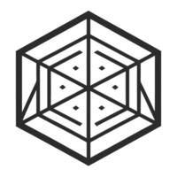 Abstract Hexagon Pattern vector