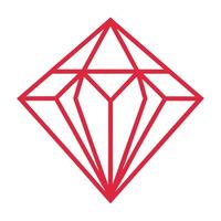 Diamond Outline Graphic vector