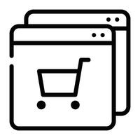 Checkout Icon Outline vector