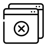 Access Denied Icon Outline vector