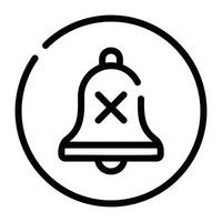 No Notification Icon vector